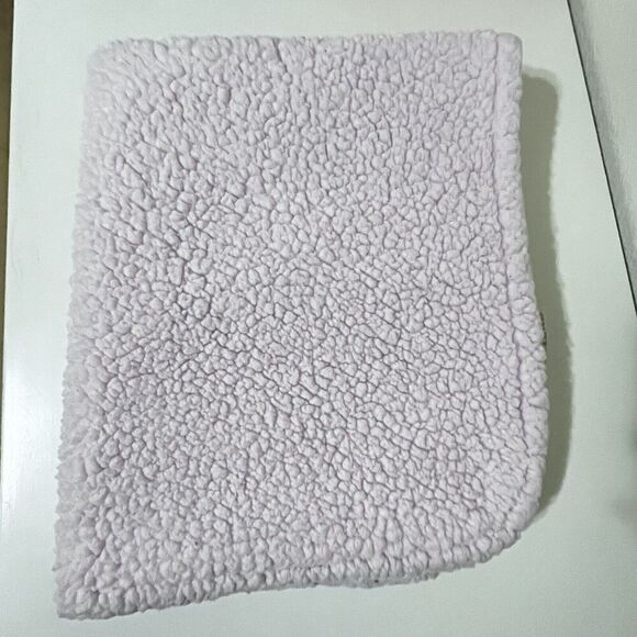 Blankets & Beyond Pink Gray Elephant Security Blanket Lovey Sherpa Back Lovie - Picture 13 of 14